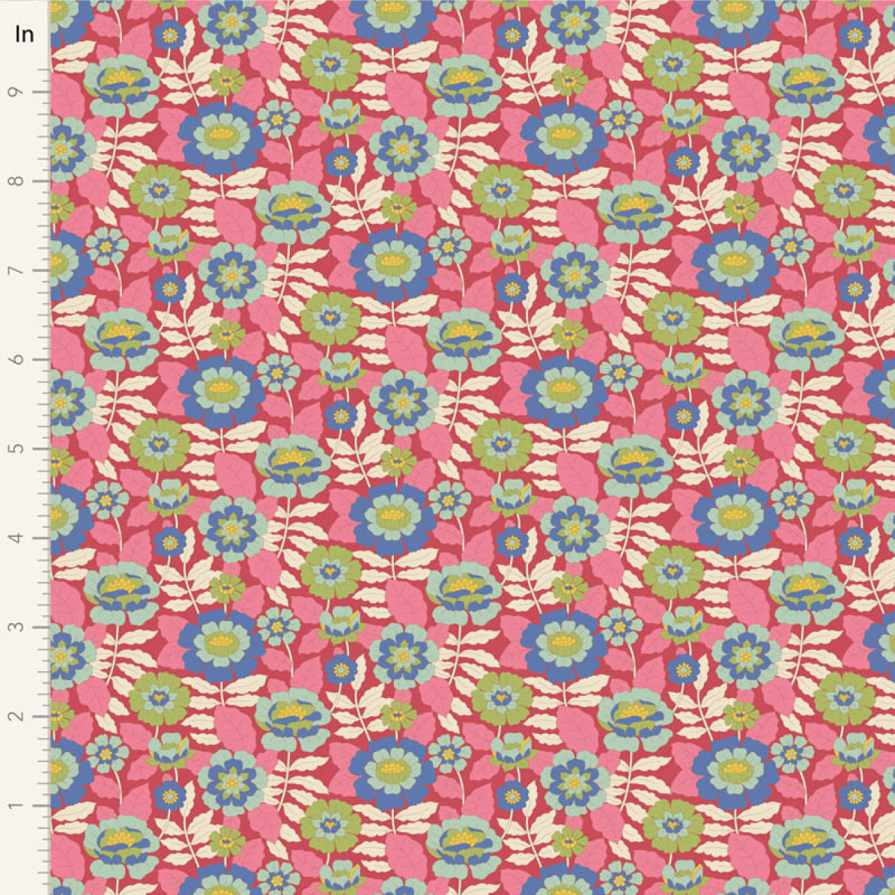 Tilda Patchwork Stoff Baumwolle - Wallflower - Beverly Pink